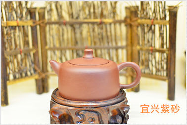 Insieme porpora della teiera dell'argilla di forma della lanterna, amichevole eco- della teiera di Yixing di cinese