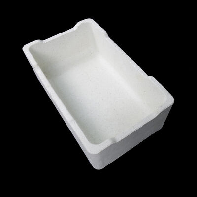 Crogiolo refrattario ad alta temperatura in corindone-mullite per la cottura di prodotti in acciaio inossidabile