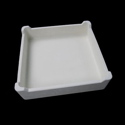 Crogiolo refrattario ad alta resistenza alle alte temperature composto da cordierite-mullite e ad alta resistenza all'umidità, perfetto per forni industriali