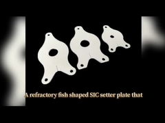 Placca di fish setter a carburo di silicio refrattaria per la sinterizzazione di utensili da tavola